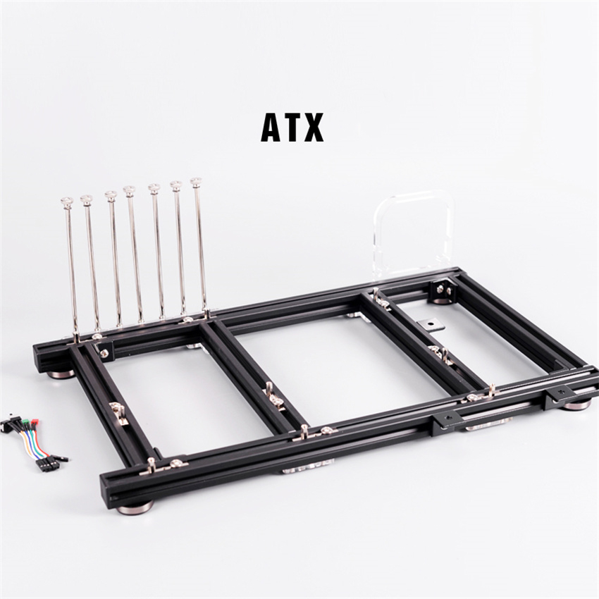 Aluminum Open Frame Test Bench Water Cooling - ATX PC Test tezgahı alüminyum alaşım